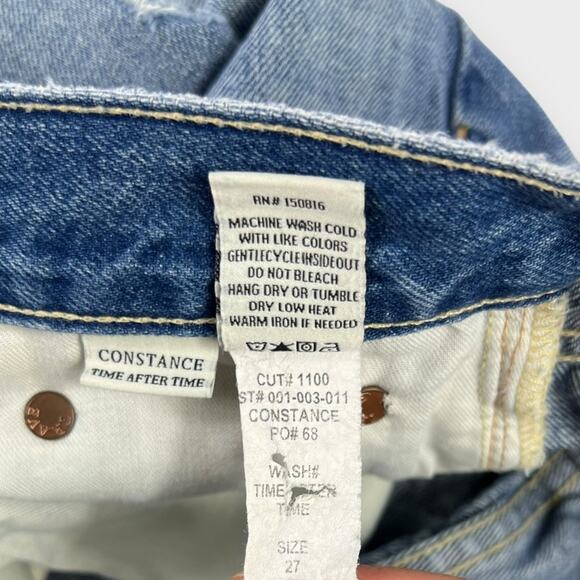 Trave Constance Distressed Tapered High-Rise Jeans in Time After Time Size 27 - Picture 6 of 8